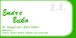endre buko business card